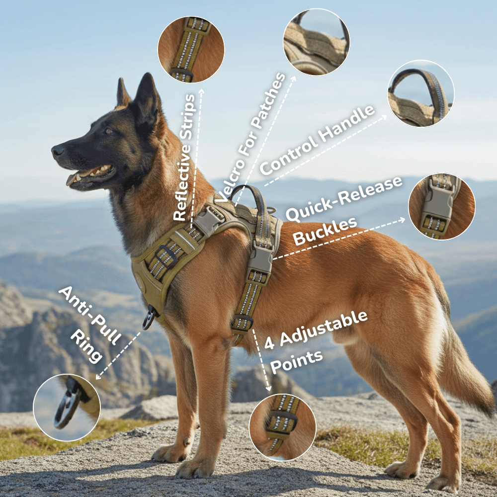 No-Pull Tactical Dog Harness