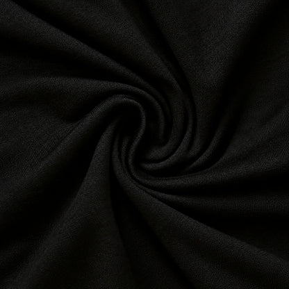 Black cropped cat ear hoodie detail