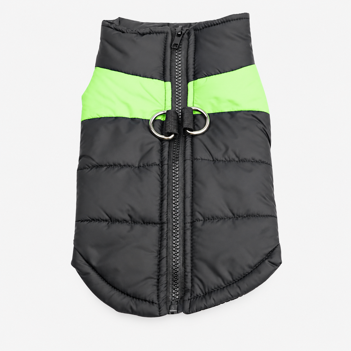 Warm and Waterproof Winter Dog Puffer Jacket & Coat with D-Ring Lead Attachment