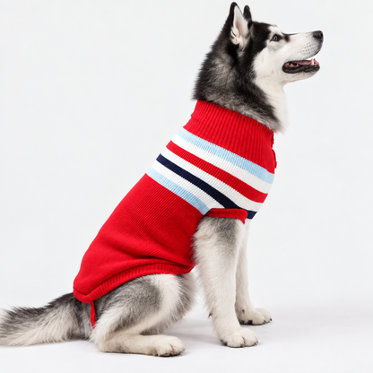 Knitted Winter Dog Jumper & Sweater with Warm Breathable Fabric