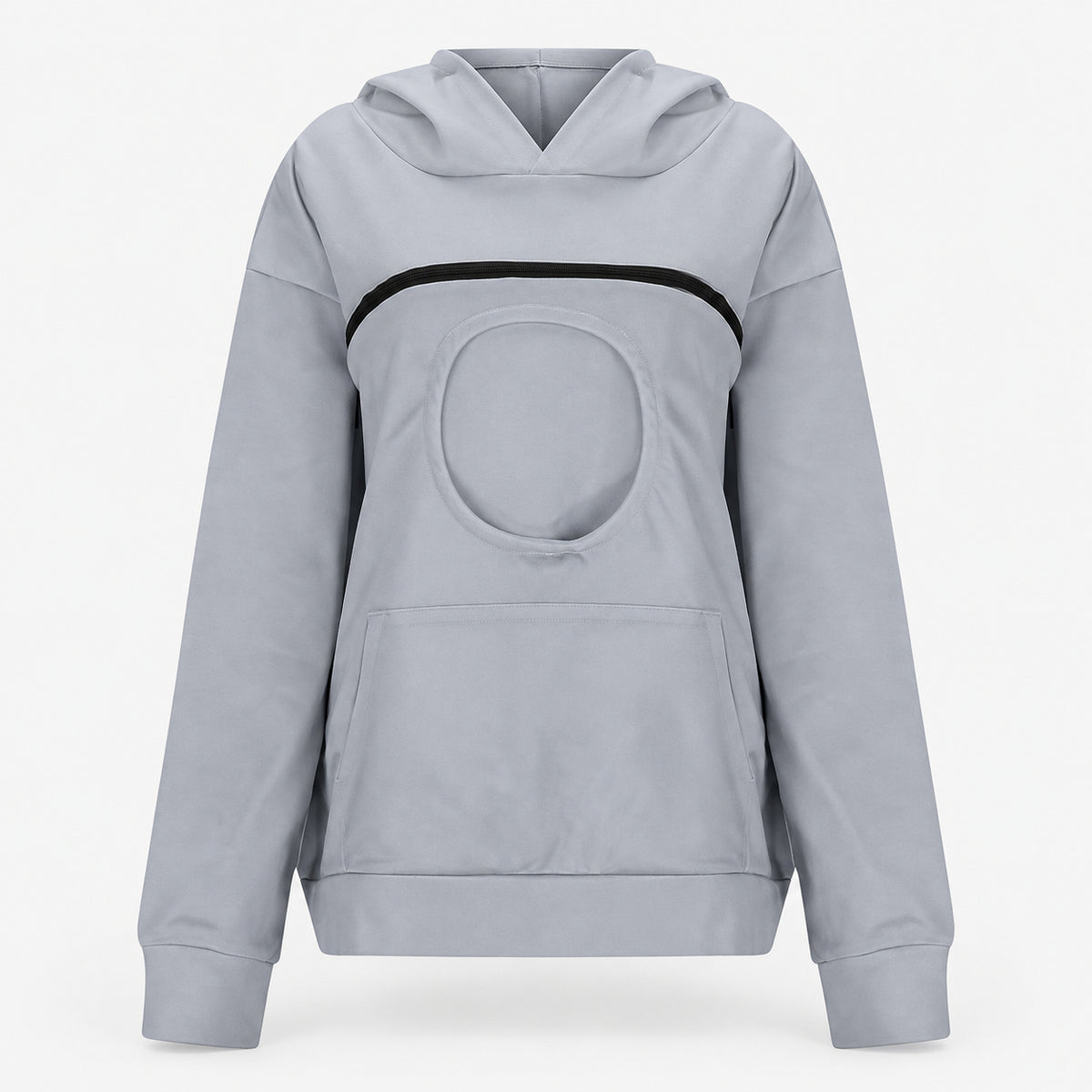 Pet carrying hoodie front view