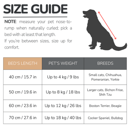 Doughnut Pet Bed With Cover