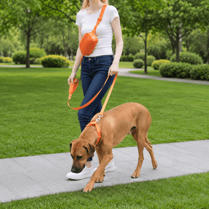 5-Piece Corduroy Dog Harness & Lead Set