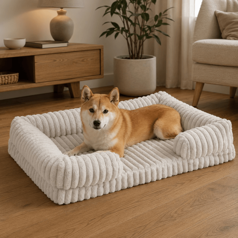 Orthopaedic Fleece Bolster Dog Bed