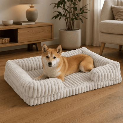 Orthopaedic Fleece Bolster Dog Bed