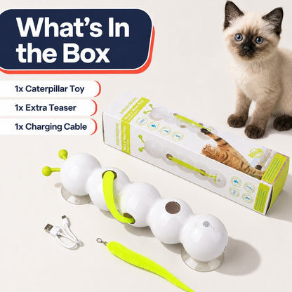 Cat Fun & Automatic Caterpillar Interactive Toy for Indoor Self-Play