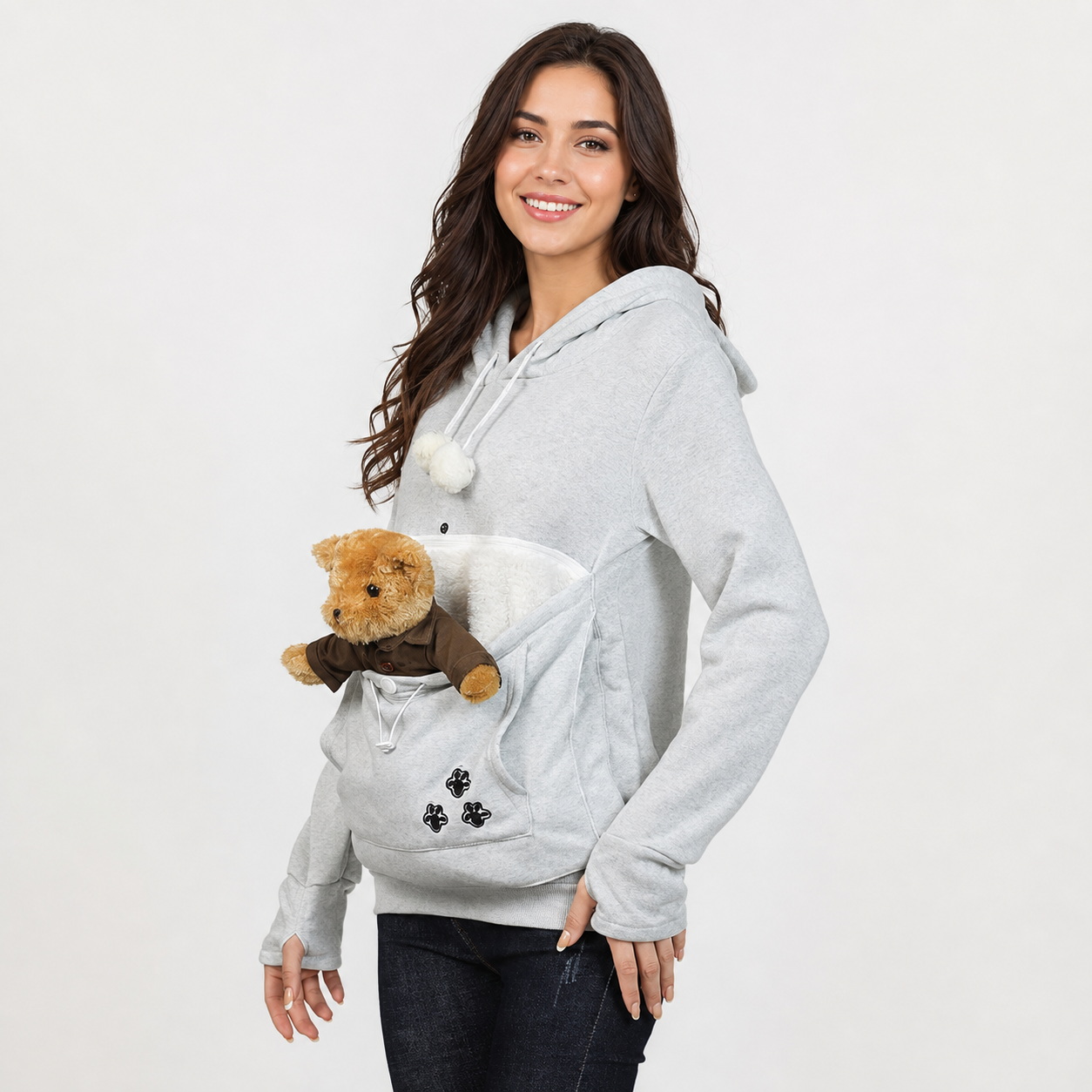 Stylish & Cosy Pouch Cat Hoodie
