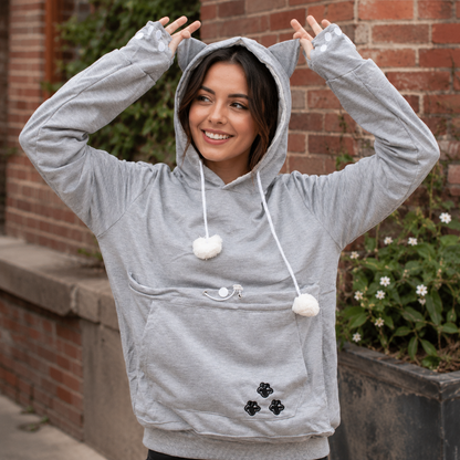 Stylish & Cosy Pouch Cat Hoodie