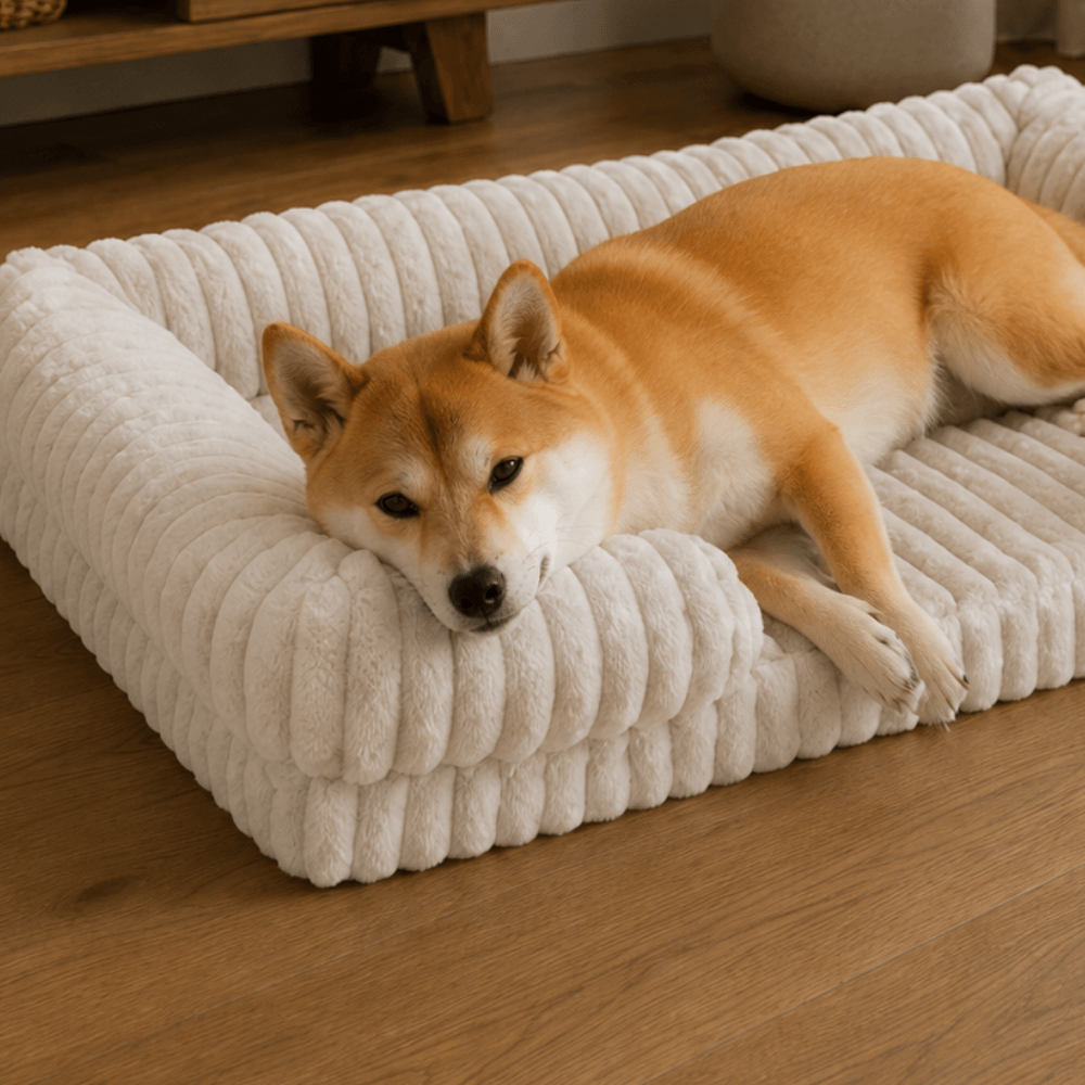 Orthopaedic Fleece Bolster Dog Bed