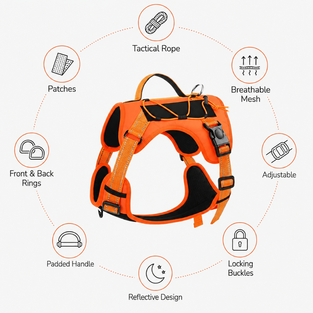 No-Pull Tactical Dog Harness