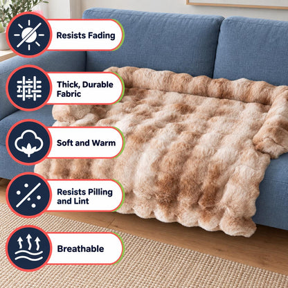 Fluffy and Calming Dog Sofa Bed & Bolster Cover