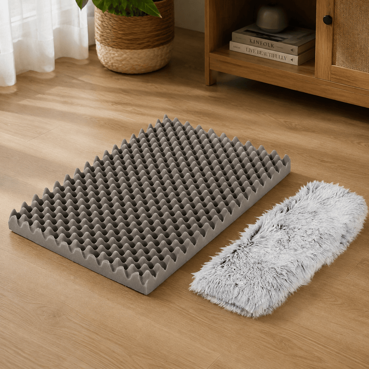 Orthopaedic Memory Foam Dog Bed with Plush Cover