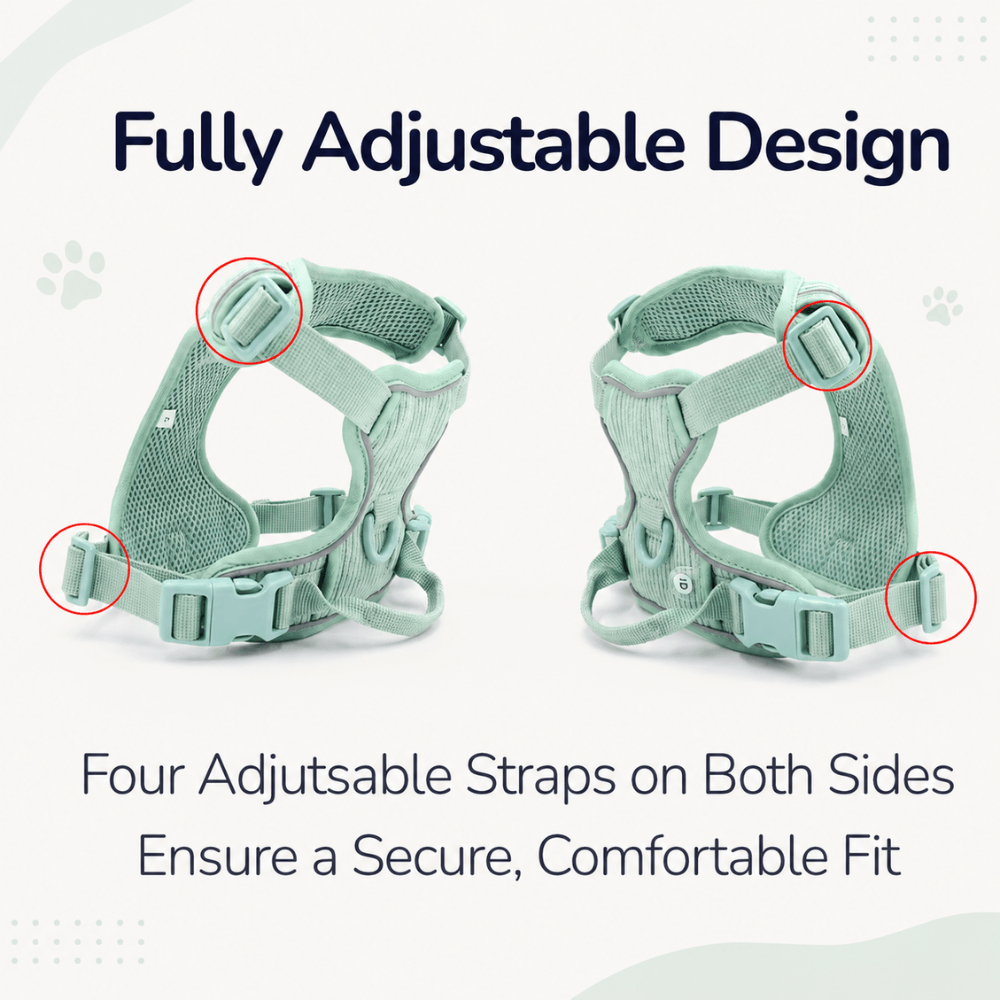 No-Pull Corduroy Dog Harness