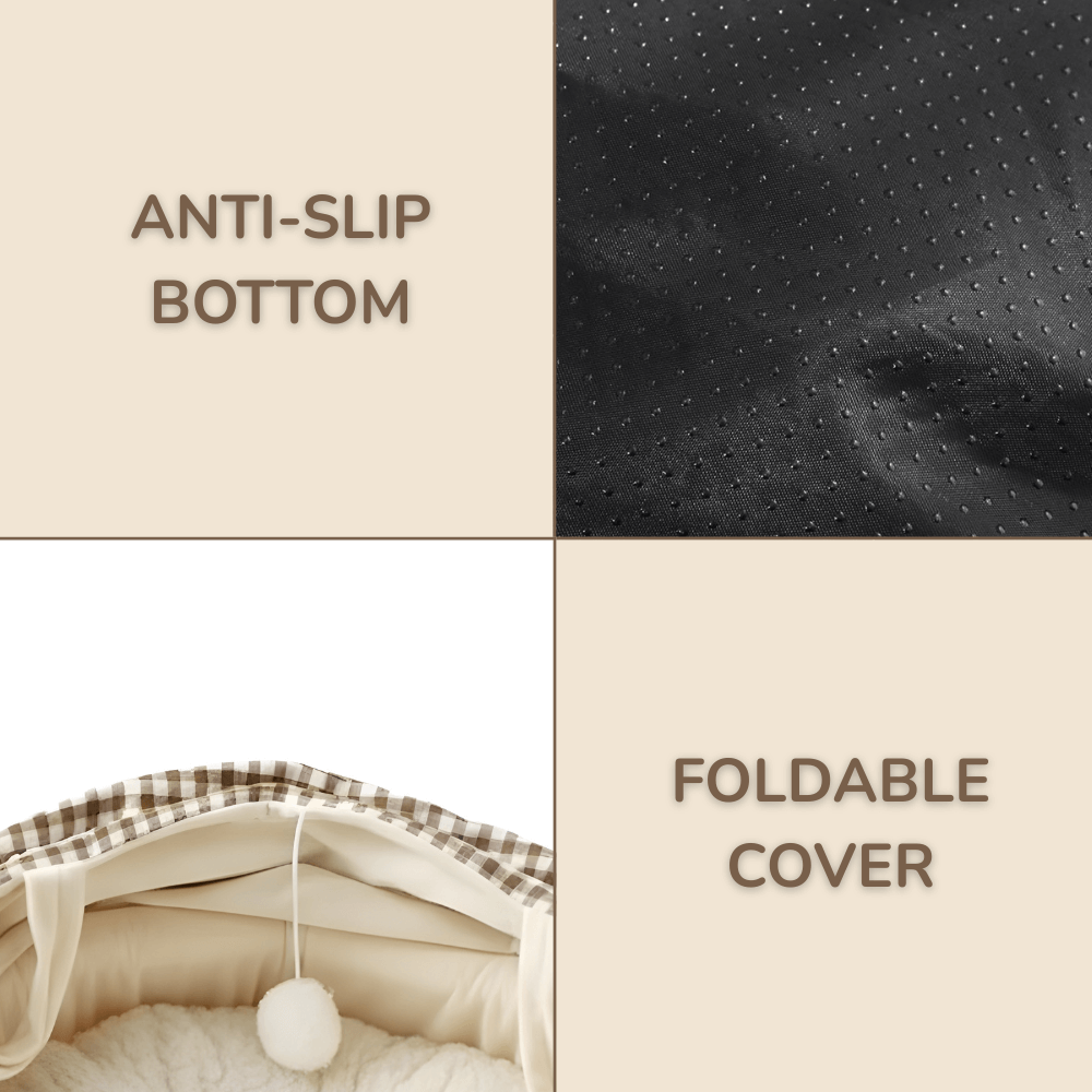 Semi-Enclosed Canopy Cat Bed