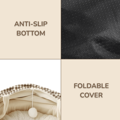 Semi-Enclosed Canopy Cat Bed