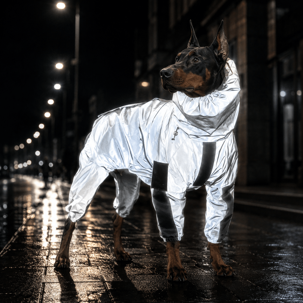 Reflective Waterproof Dog Raincoat Jacket for Winter & Rain