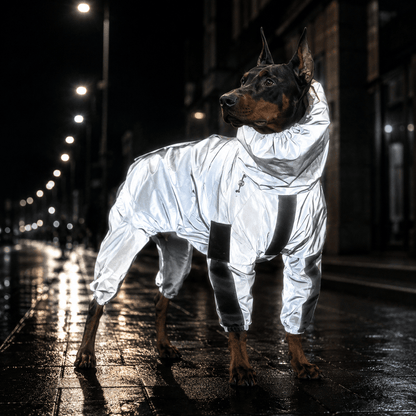 Reflective Waterproof Dog Raincoat Jacket for Winter & Rain