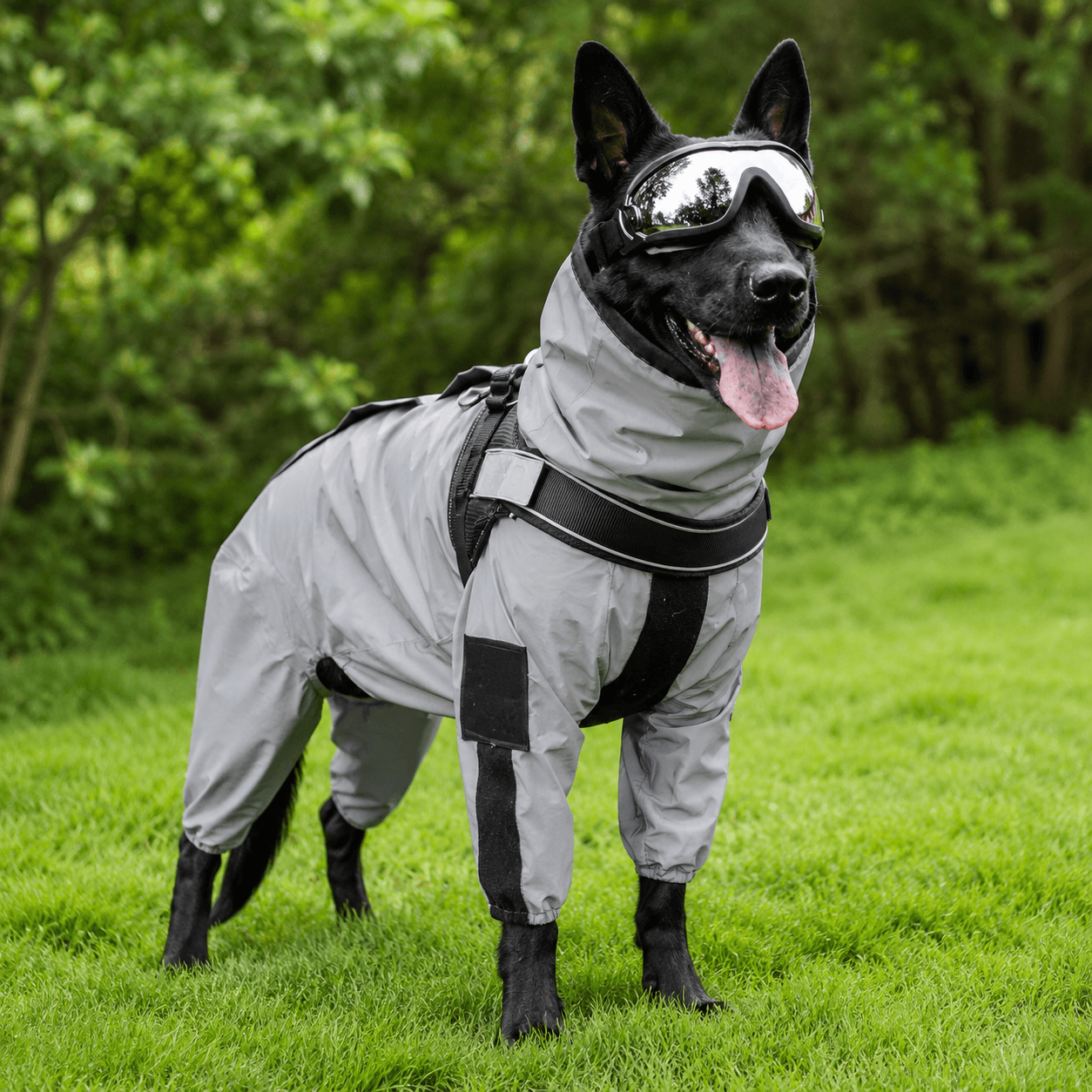 Reflective Waterproof Dog Raincoat Jacket for Winter & Rain