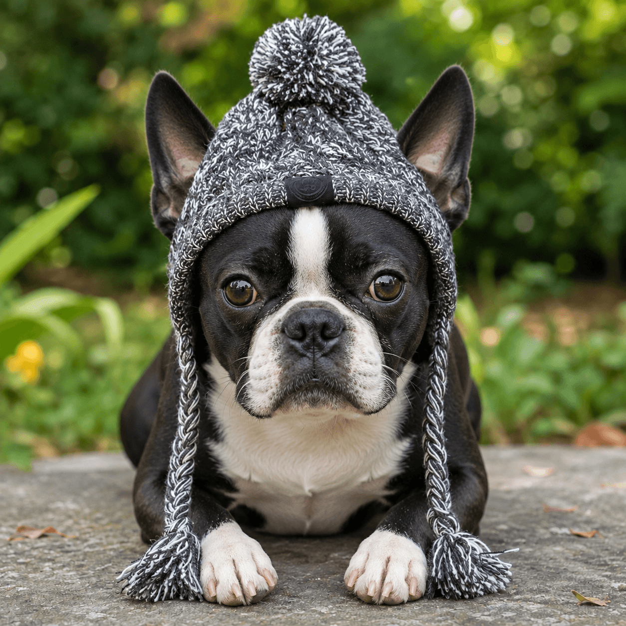Cosy Knitted Dog Beanie Hat for Winter