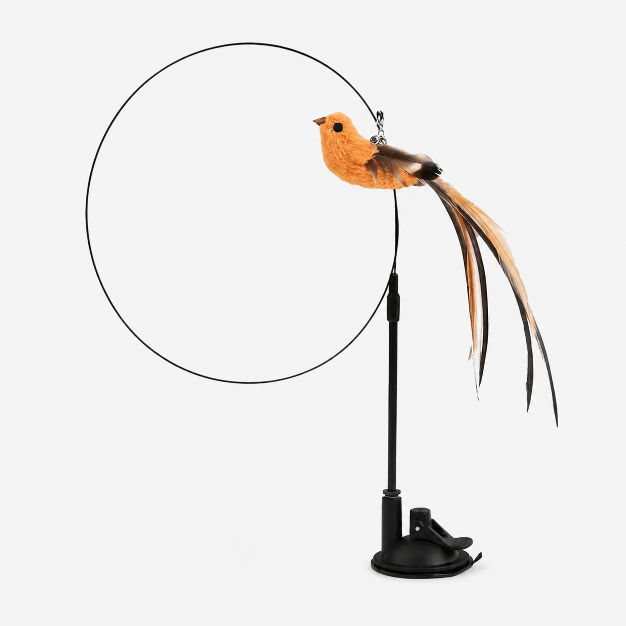 Interactive Flying Bird Cat Toy with Suction Base
