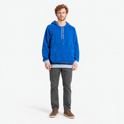 Pet carrier hoodie — full front view