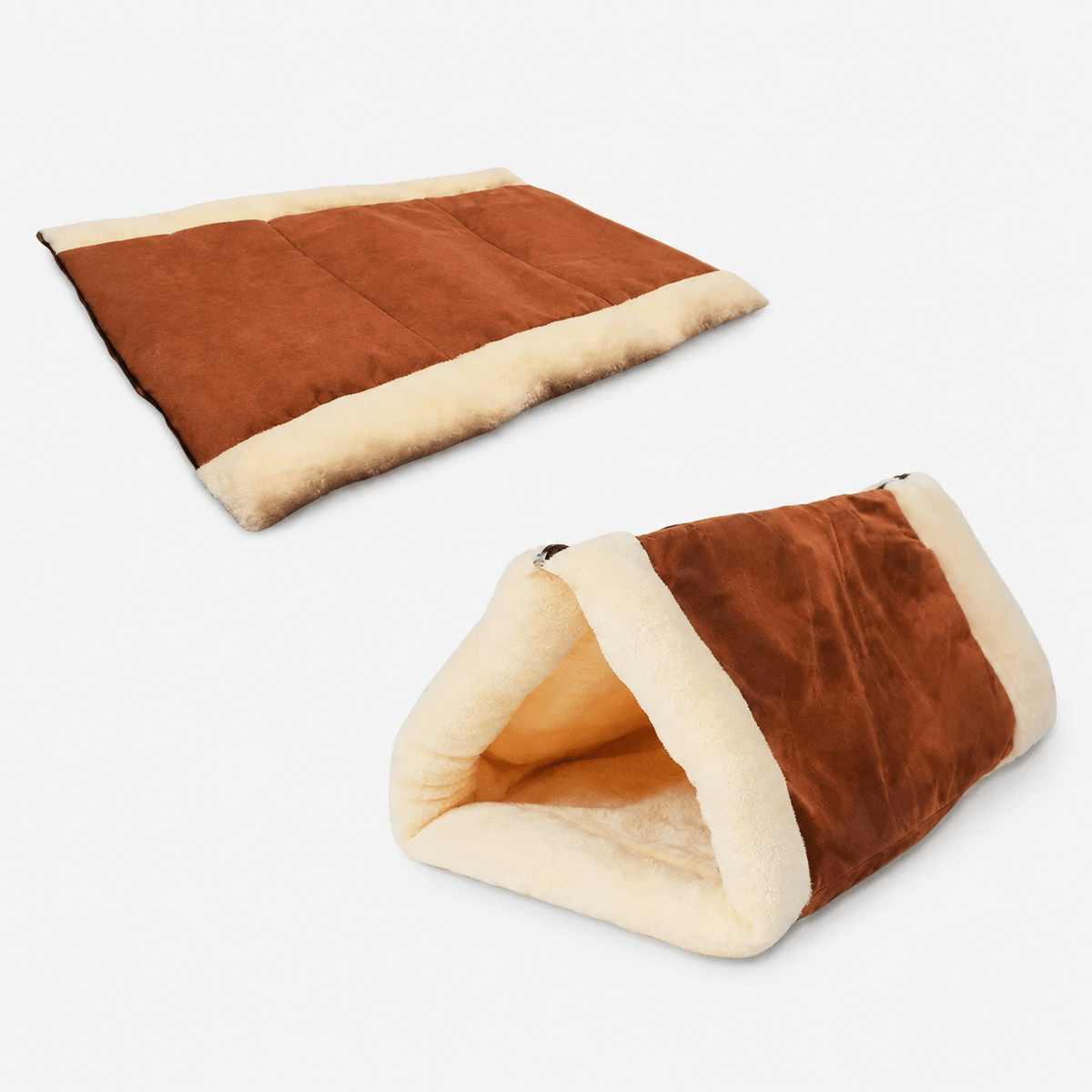 2-In-1 Self-Warming Cat Tunnel Bed & Mat