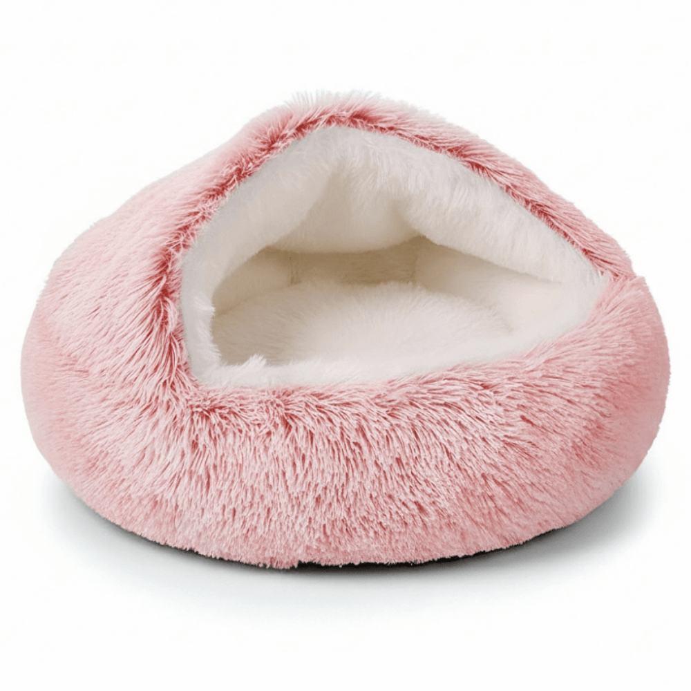 Cozy Plush Pet Cave Bed