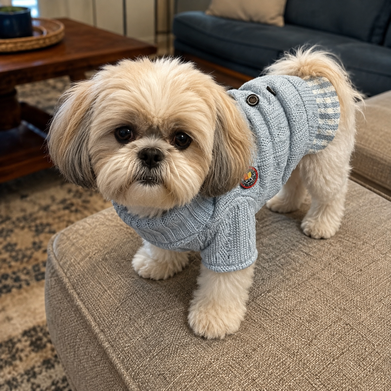 Warm & Stylish Knitted Dog Jumper