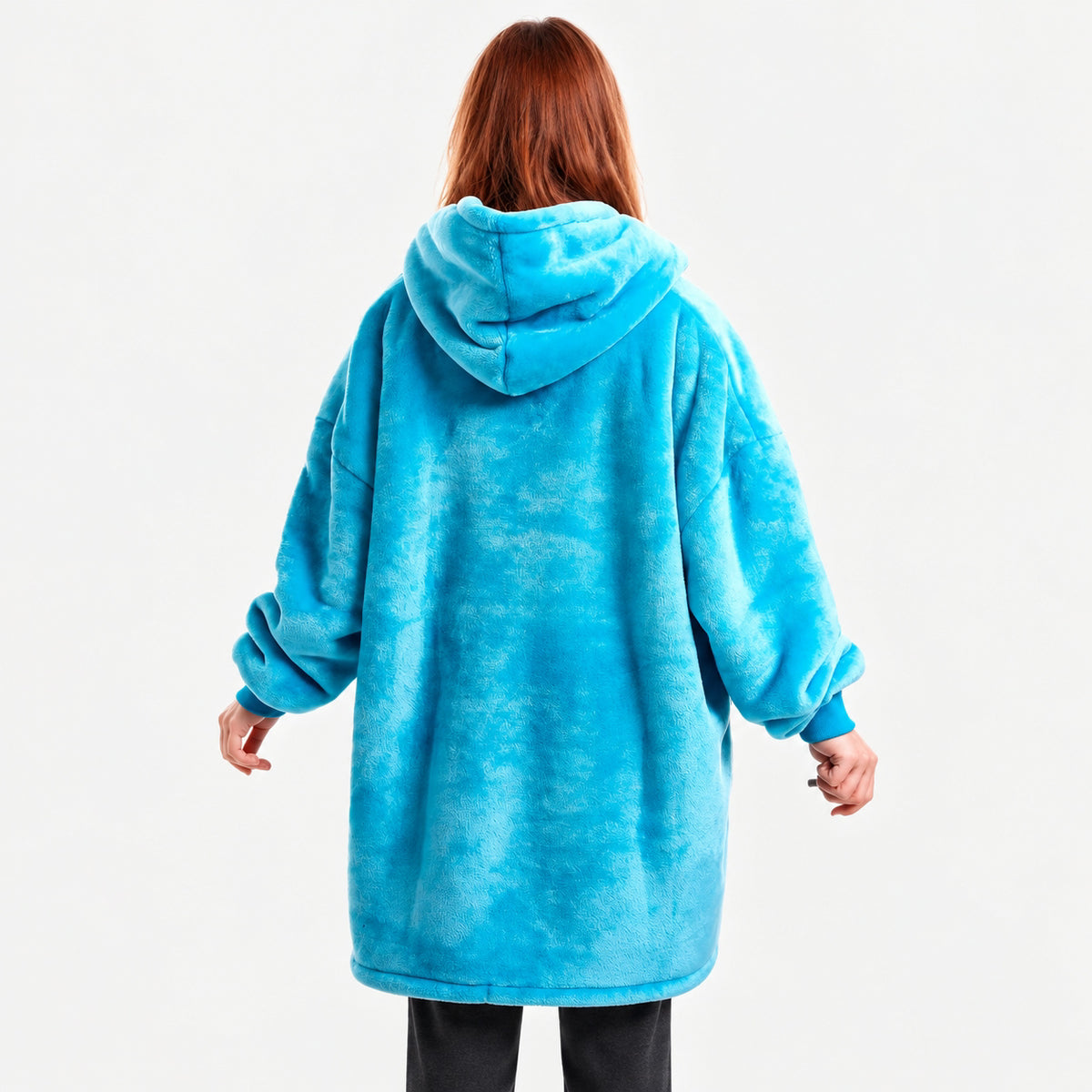 Cosy Pet Carrier Hoodie Blanket with Giant Pocket for Tiny Dogs & Cats