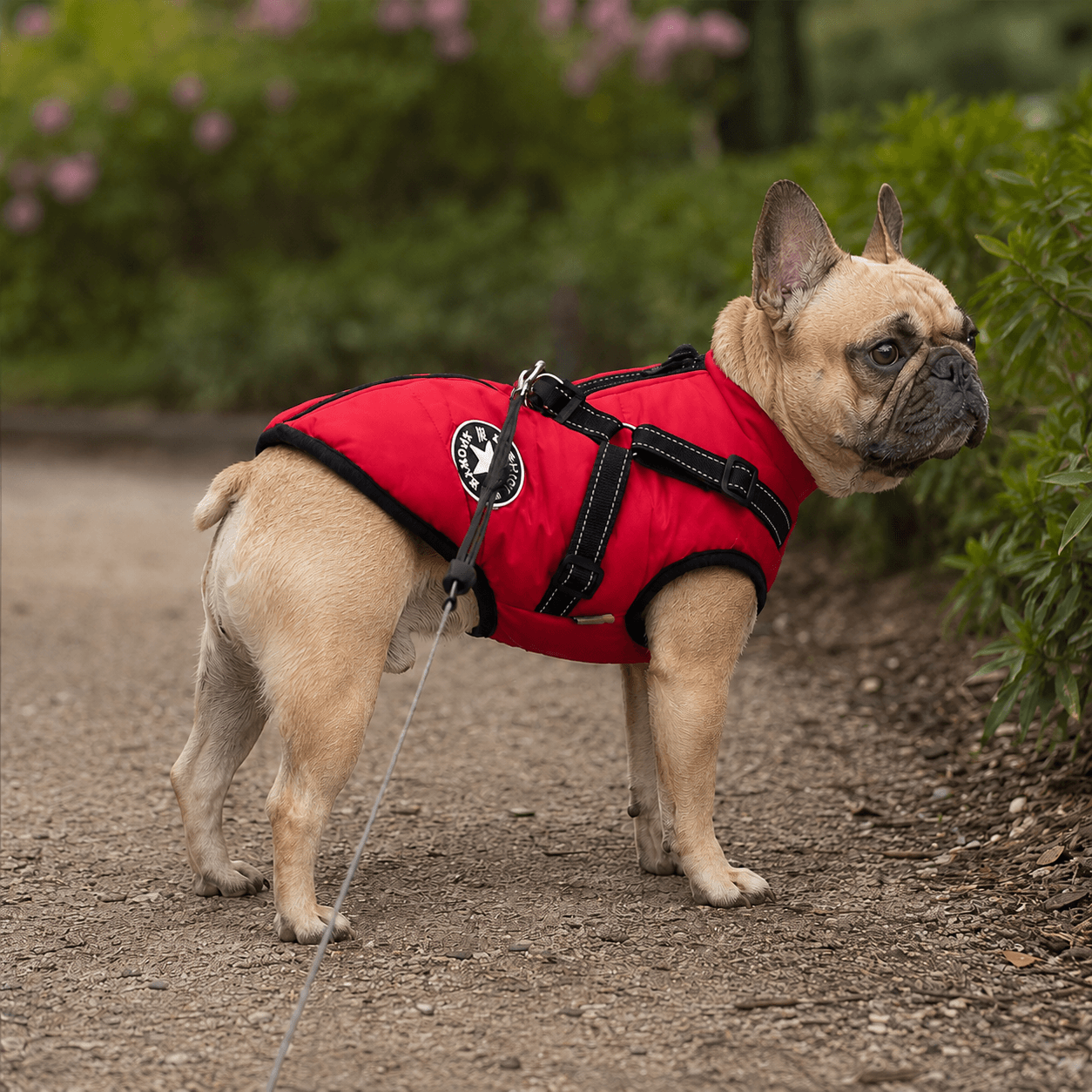 Waterproof Insulated Dog Jacket with Built-In Harness