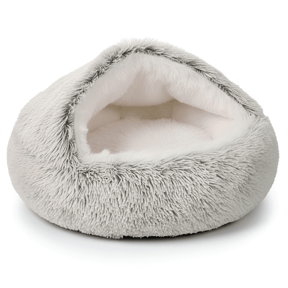 Cozy Plush Pet Cave Bed