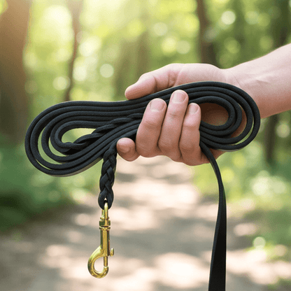 Classic Braided Leather Dog Lead
