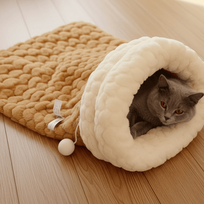Ultra-Soft Plush Cat Sleeping Bag