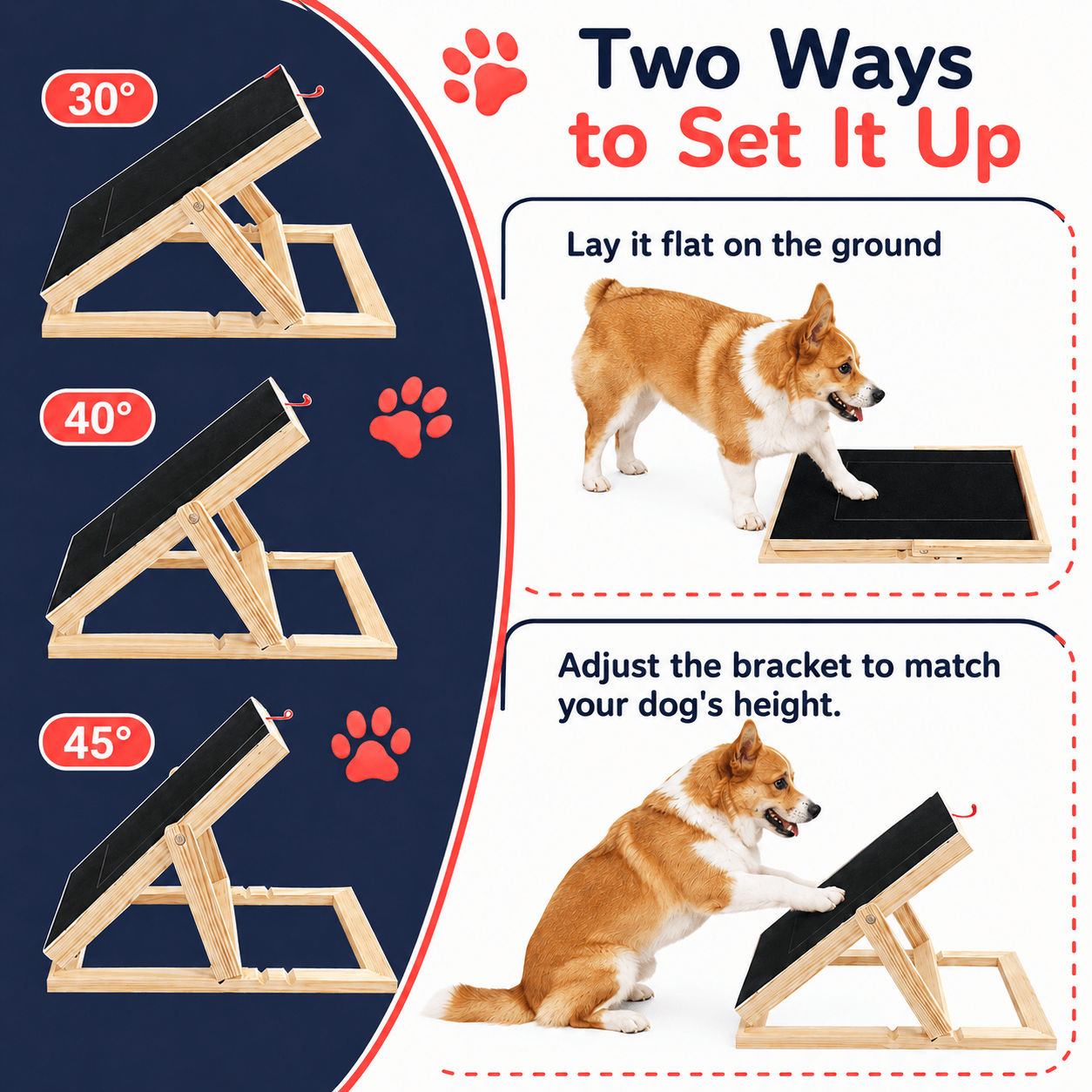 Dog Nail Scratch Board & Pad with Treat Drawer for Nail Trimming