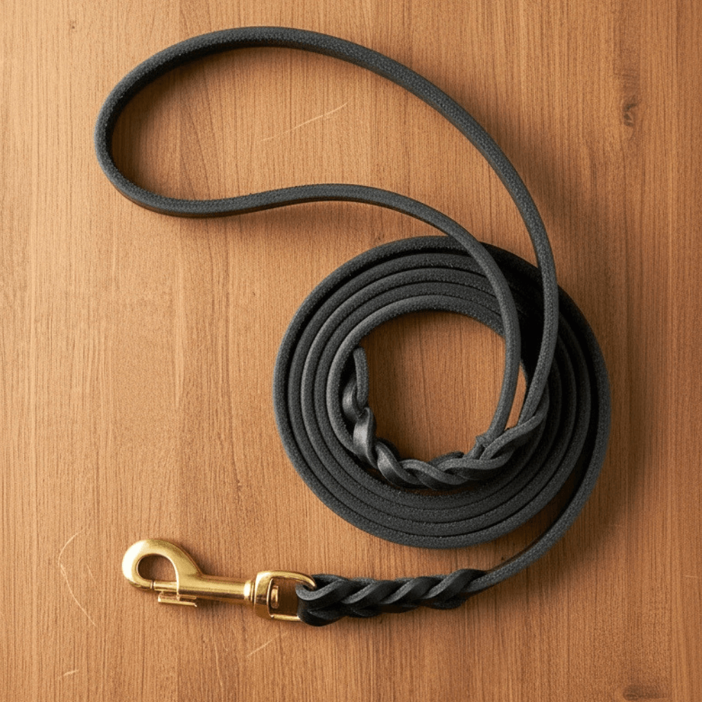Classic Braided Leather Dog Lead