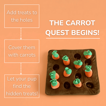 Boredom-Buster Snuffle Mat Carrots Edition