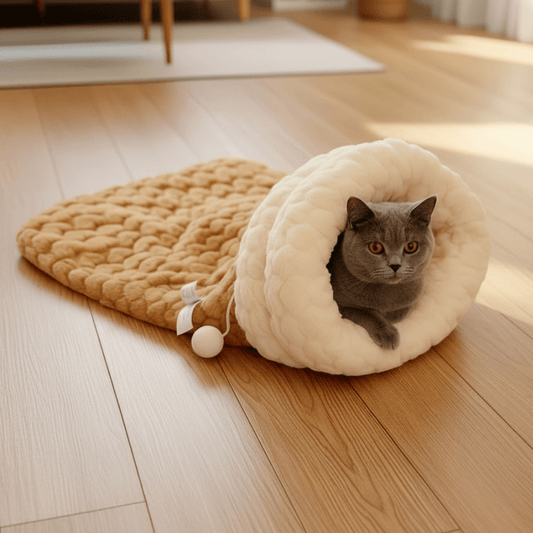 Ultra-Soft Plush Cat Sleeping Bag