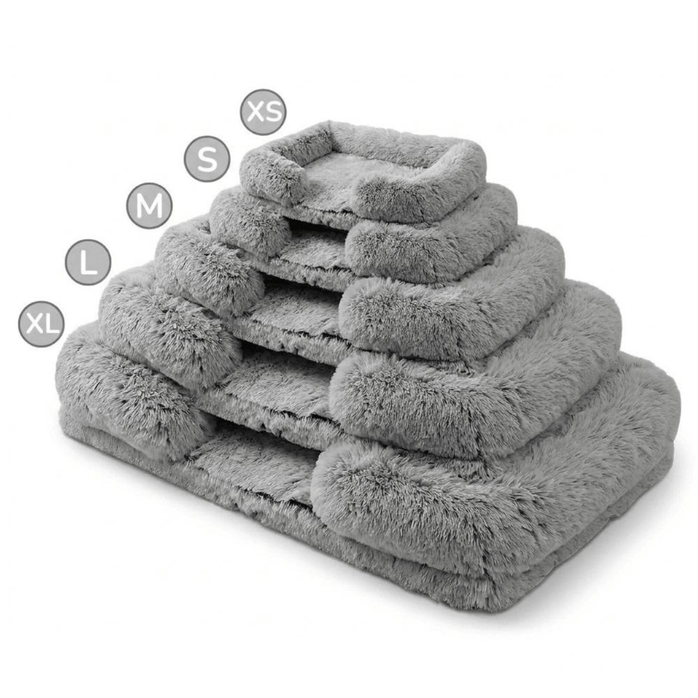Orthopedic Plush Bolster Dog Bed