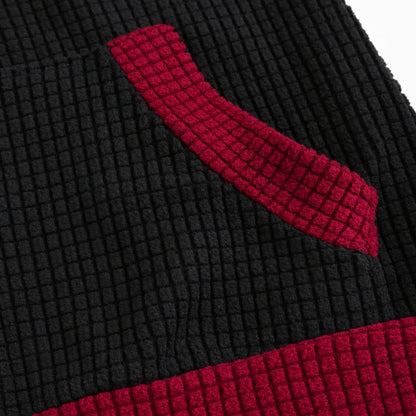 Textured cat ear zip hoodie detail