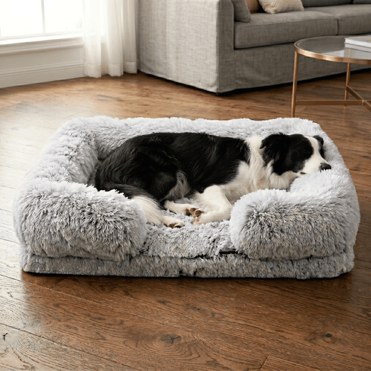 Orthopaedic Plush Bolster Dog Bed