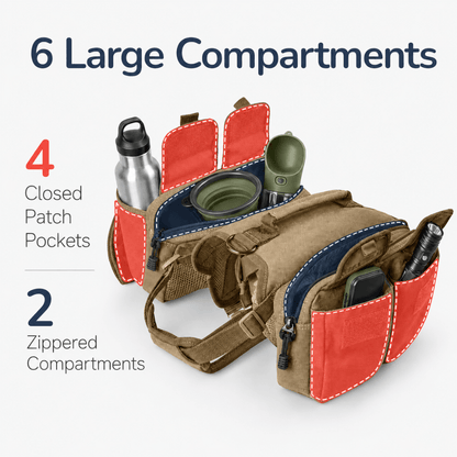Dog Hiking Backpack Harness
