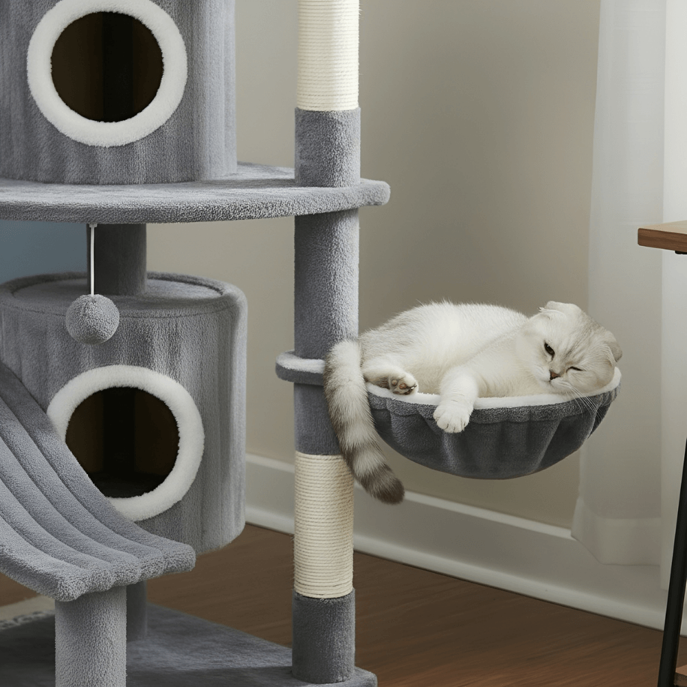 Triple-Level Cat Tree Mansion