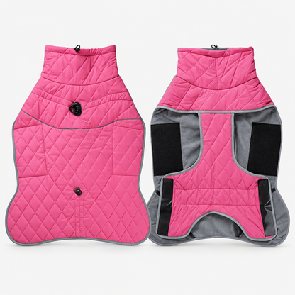 Waterproof Reflective Winter Dog Coat & Jacket with Warm Lining and Lead Attachment