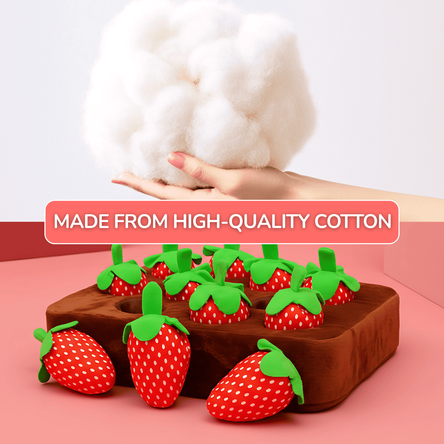 Boredom-Buster Snuffle Mat Strawberries Edition