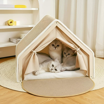 Scratchable Cat Tent Bed
