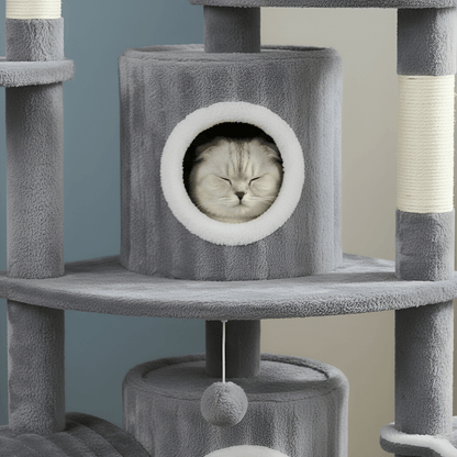 Triple-Level Cat Tree Mansion
