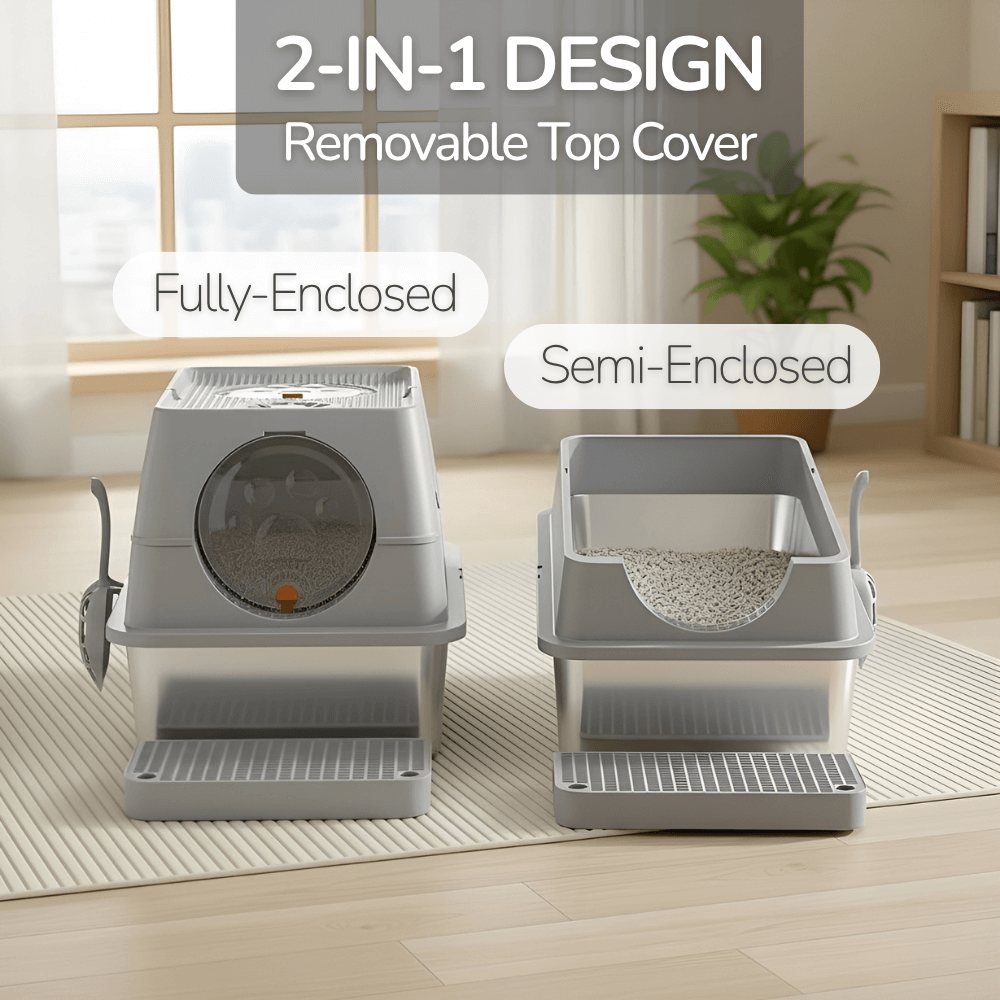 Modern Stainless Steel Litter Box