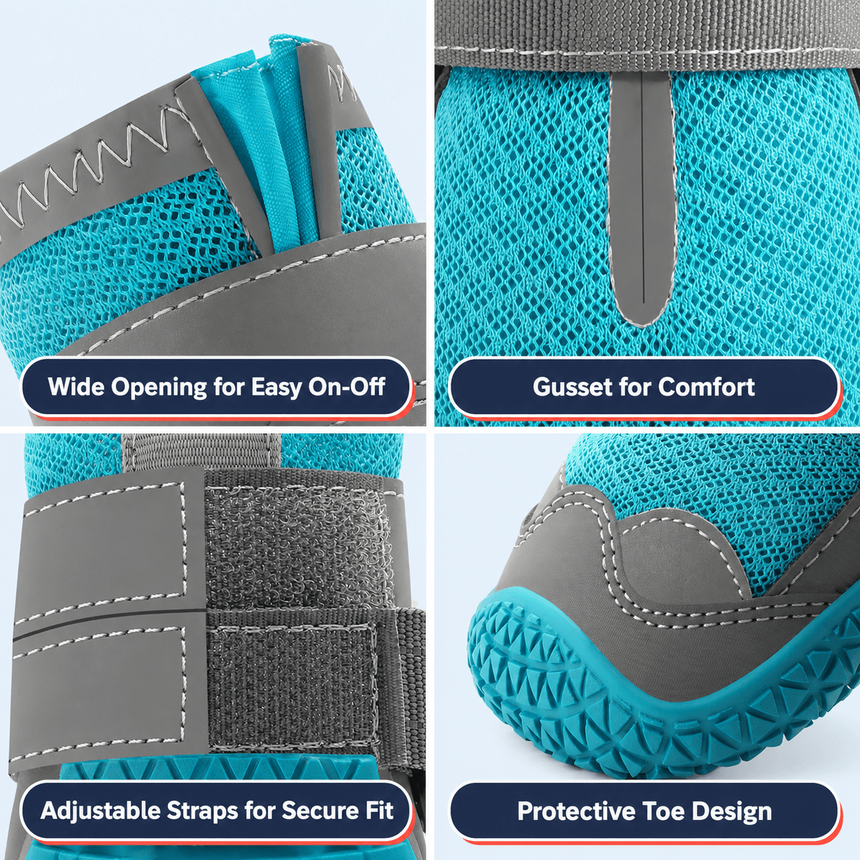 Dog Boots & Shoes Protectors for Winter Walks, Snow and Hiking