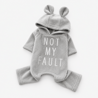 Cute and Cosy Warm Fleece Dog Pullover Hoodie & Onesie with Ears