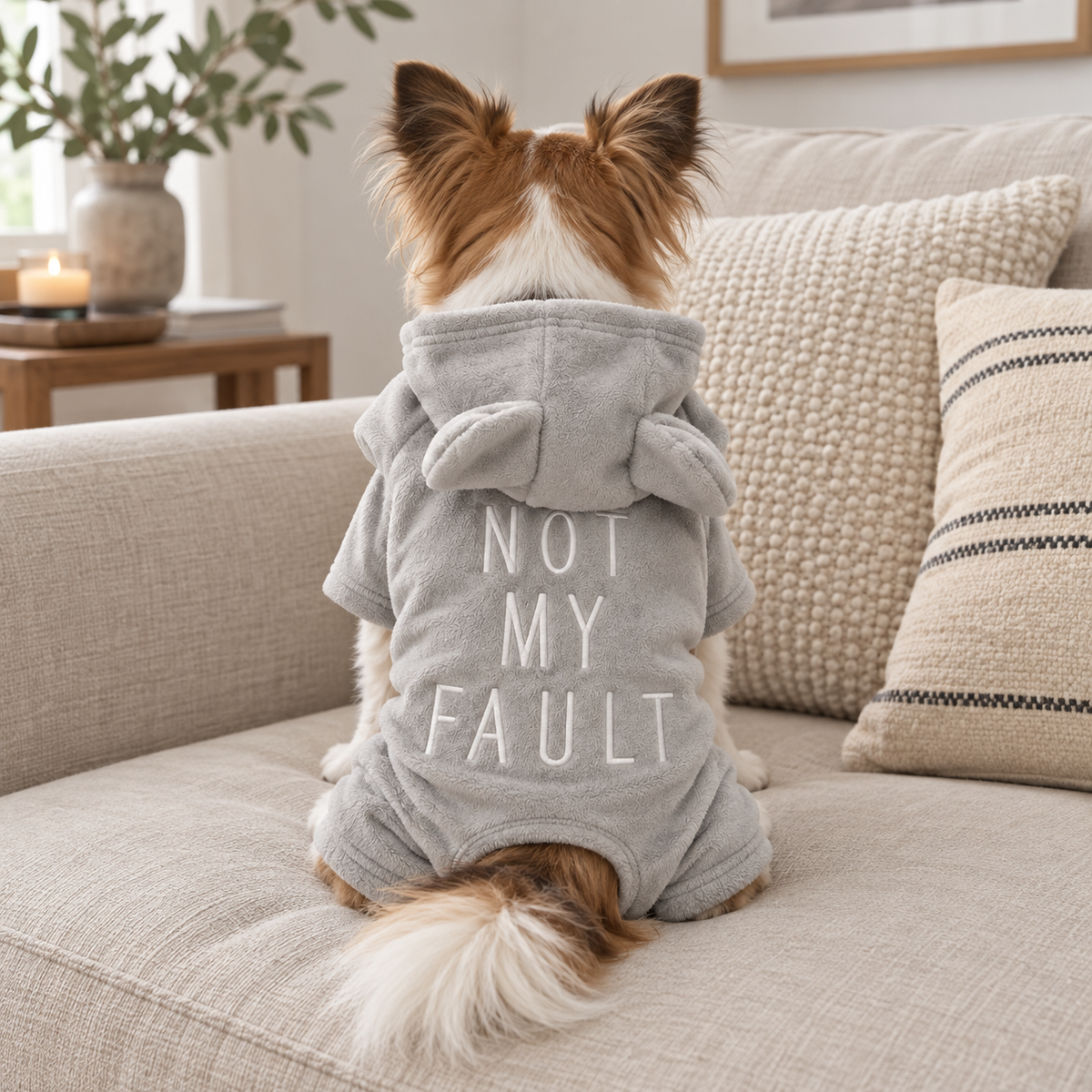 Cute and Cosy Warm Fleece Dog Pullover Hoodie & Onesie with Ears